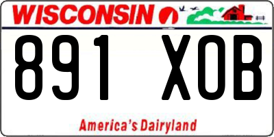 WI license plate 891XOB