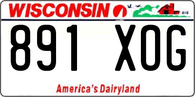 WI license plate 891XOG