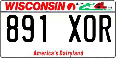 WI license plate 891XOR