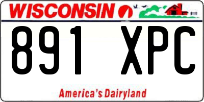 WI license plate 891XPC