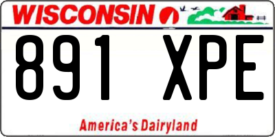 WI license plate 891XPE