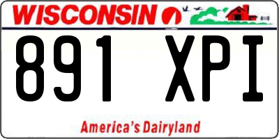 WI license plate 891XPI