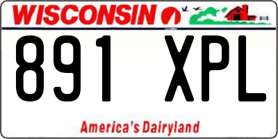 WI license plate 891XPL