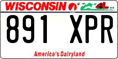 WI license plate 891XPR