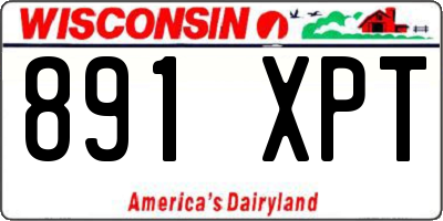 WI license plate 891XPT