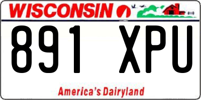 WI license plate 891XPU