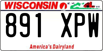 WI license plate 891XPW