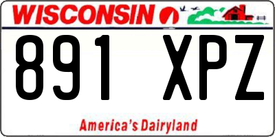 WI license plate 891XPZ