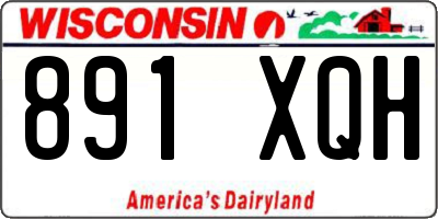 WI license plate 891XQH