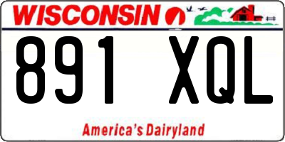 WI license plate 891XQL