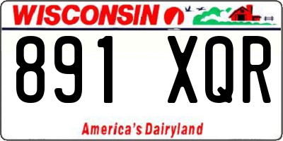 WI license plate 891XQR