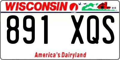 WI license plate 891XQS