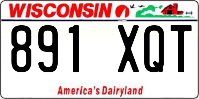 WI license plate 891XQT