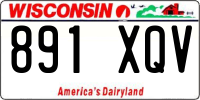 WI license plate 891XQV