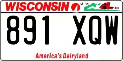 WI license plate 891XQW