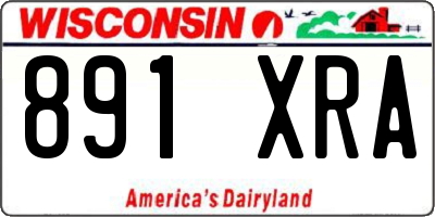 WI license plate 891XRA