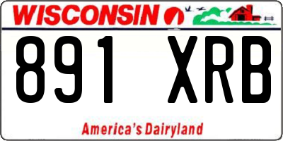 WI license plate 891XRB