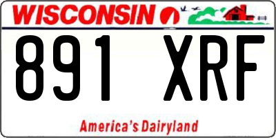 WI license plate 891XRF