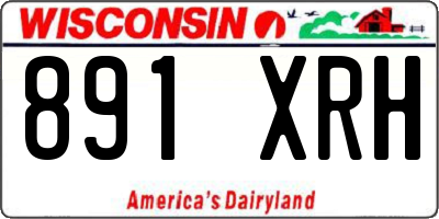 WI license plate 891XRH