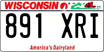 WI license plate 891XRI
