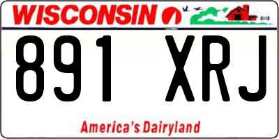WI license plate 891XRJ