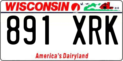 WI license plate 891XRK