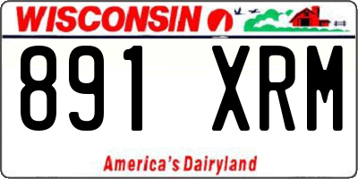 WI license plate 891XRM