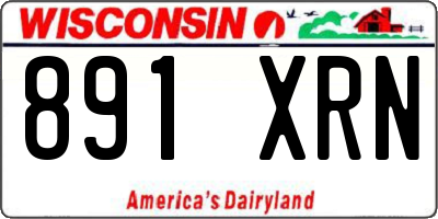 WI license plate 891XRN
