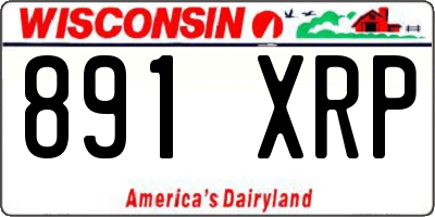 WI license plate 891XRP