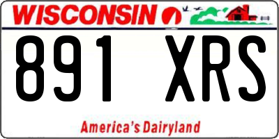 WI license plate 891XRS