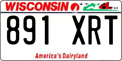 WI license plate 891XRT