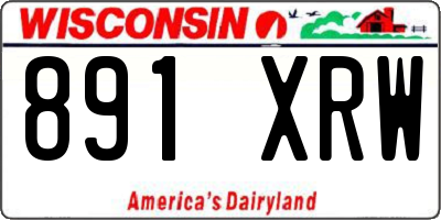 WI license plate 891XRW