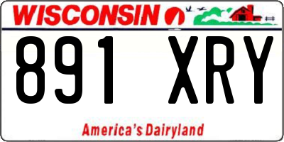 WI license plate 891XRY