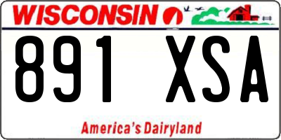 WI license plate 891XSA