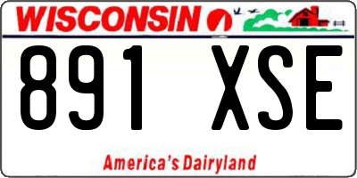 WI license plate 891XSE