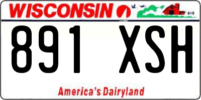 WI license plate 891XSH