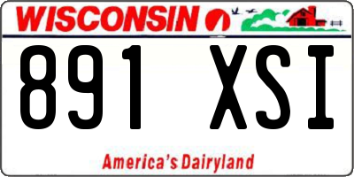 WI license plate 891XSI