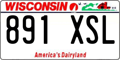 WI license plate 891XSL