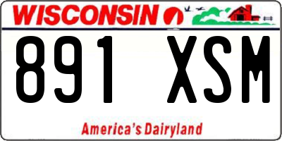 WI license plate 891XSM