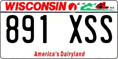 WI license plate 891XSS