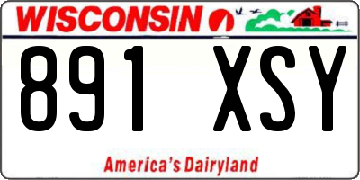 WI license plate 891XSY