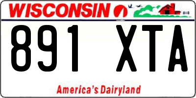 WI license plate 891XTA