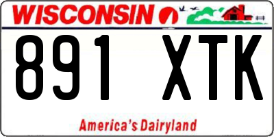 WI license plate 891XTK