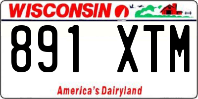 WI license plate 891XTM
