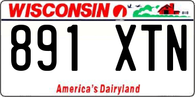 WI license plate 891XTN