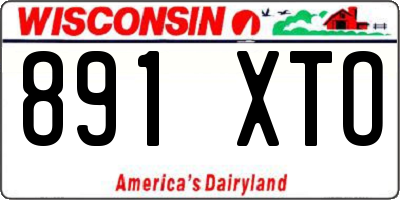 WI license plate 891XTO