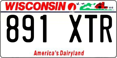WI license plate 891XTR