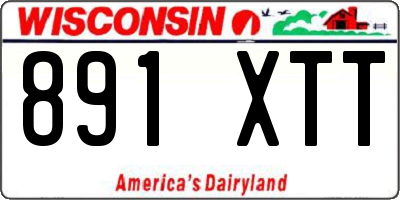 WI license plate 891XTT