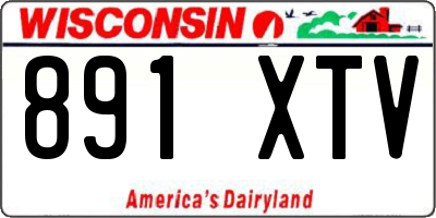 WI license plate 891XTV