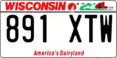WI license plate 891XTW
